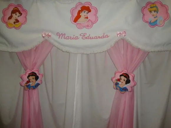 Cortina das princesas Disney | Branthielle ArtFestDecor | 310DE1 ...
