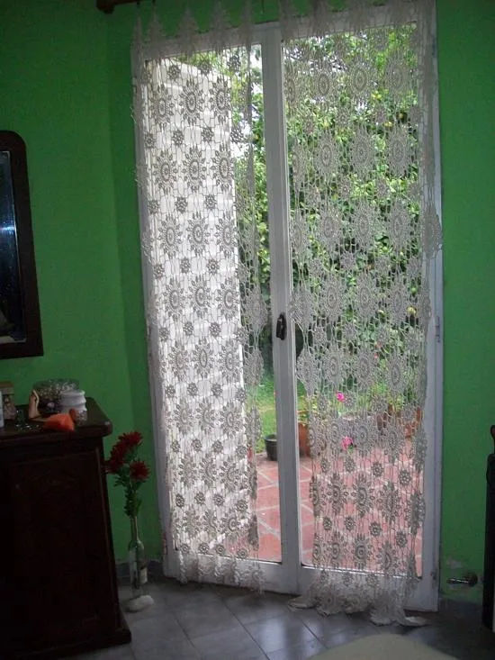 Cortinas de gancho de crochet - Imagui