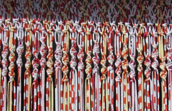 Cortinas de macramé con tiras de tela | El blog de trapillo.com Cortinas de macramé con tiras de tela | El blog de trapillo.com
