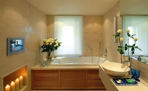 cortinas ventana de bano | facilisimo.com