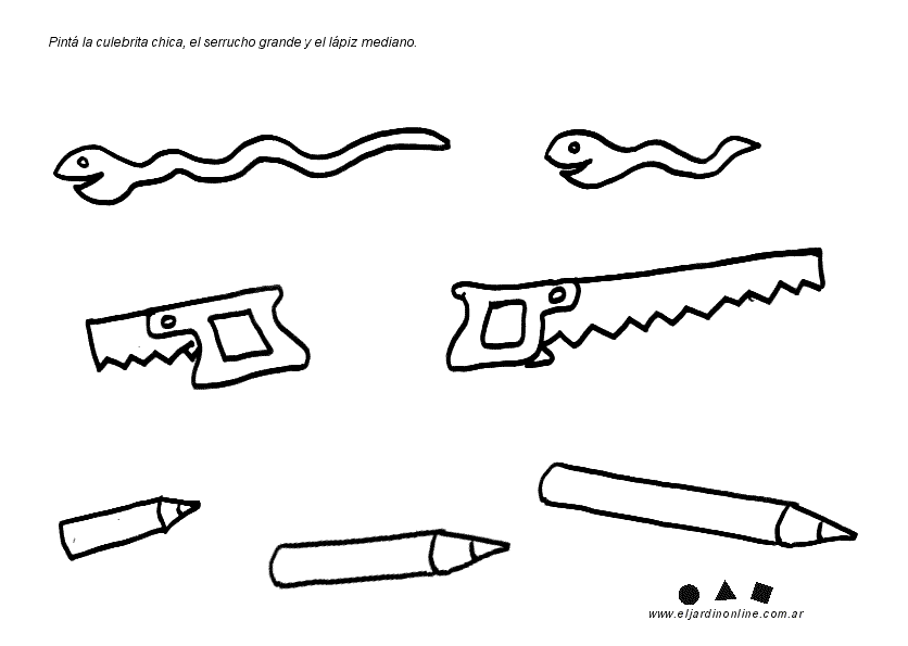 Largo y corto en dibujos para colorear - Imagui Largo y corto en dibujos para colorear - Imagui