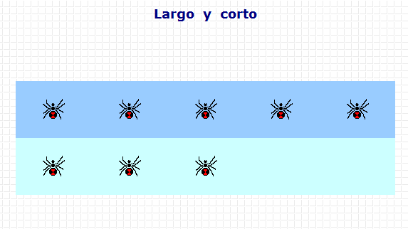 Largo y corto | Recurso educativo 43199 - Tiching