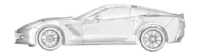 Corvette C7, al desnudo en imágenes 3D