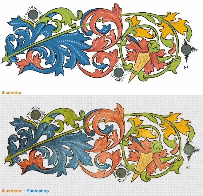 CosasDeClase: Texturizar dibujos vectoriales con Photoshop