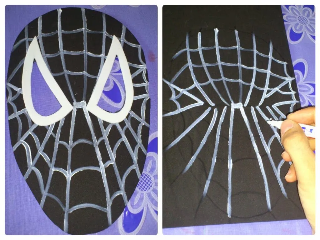 CoserconEsther: Máscara de Spiderman de goma Eva