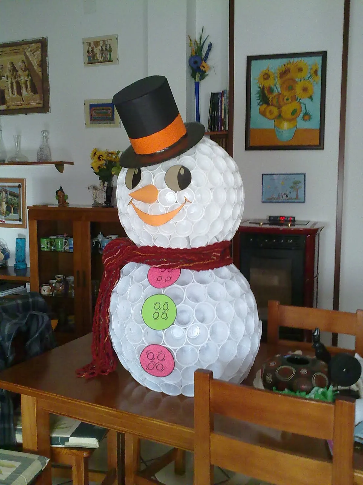 Mis cosillas de Educación Infantil : Muñeco de nieve con vasos ... Mis cosillas de Educación Infantil : Muñeco de nieve con vasos ...