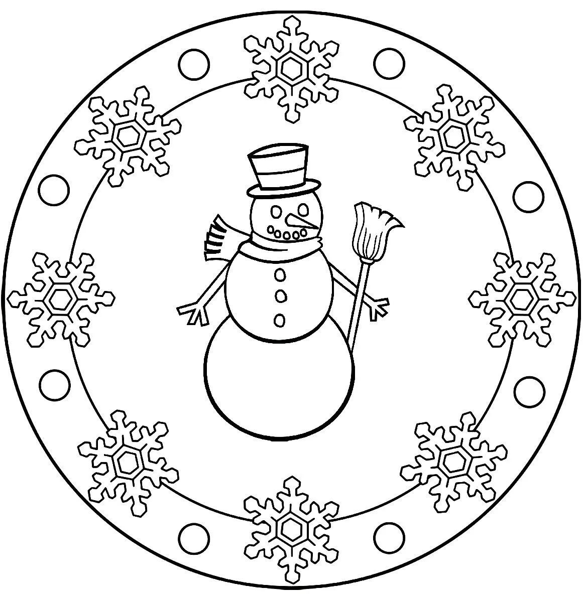 COSILLAS DE INFANTIL: Mandalas de Invierno