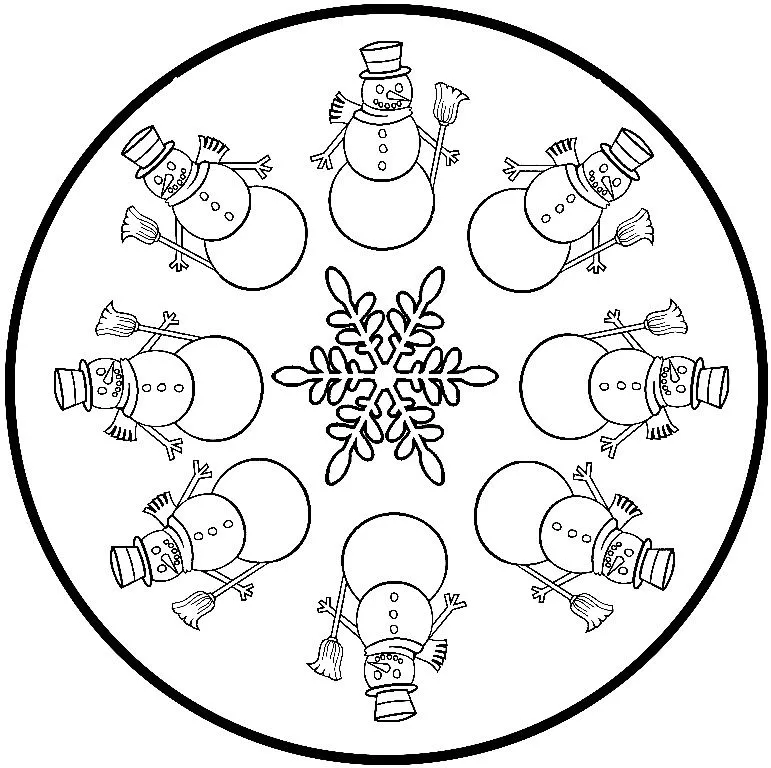 COSILLAS DE INFANTIL: Mandalas de Invierno