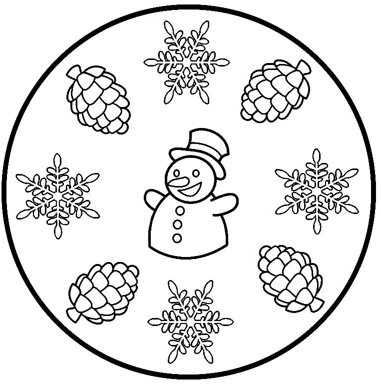 COSILLAS DE INFANTIL: Mandalas de Invierno