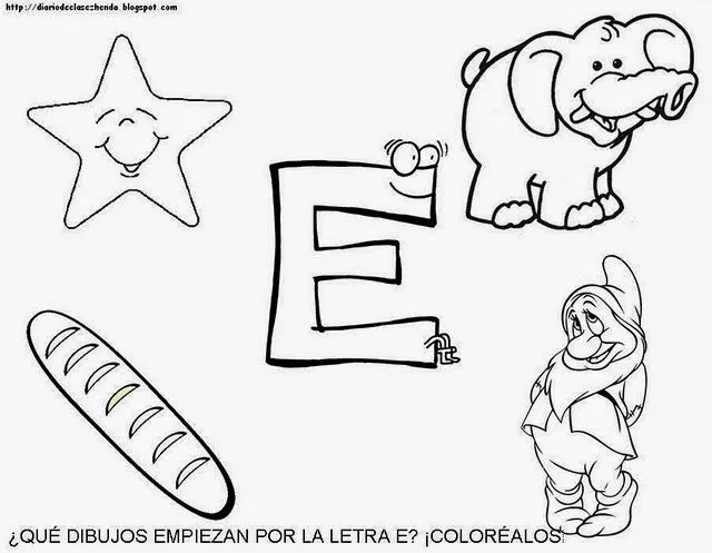 COSILLAS DE INFANTIL: Letra E mayúscula