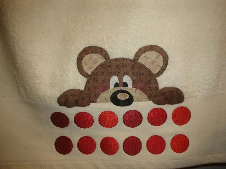 LAS COSINAS DE ELISA: TOALLA PATCHWORK OSITO CON PATRONES O MOLDES ... LAS COSINAS DE ELISA: TOALLA PATCHWORK OSITO CON PATRONES O MOLDES ...