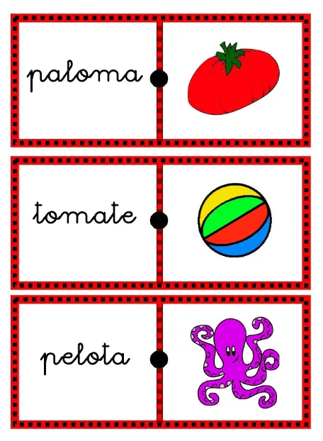 COSITAS PARA EL COLE: DOMINÓ LETRAS