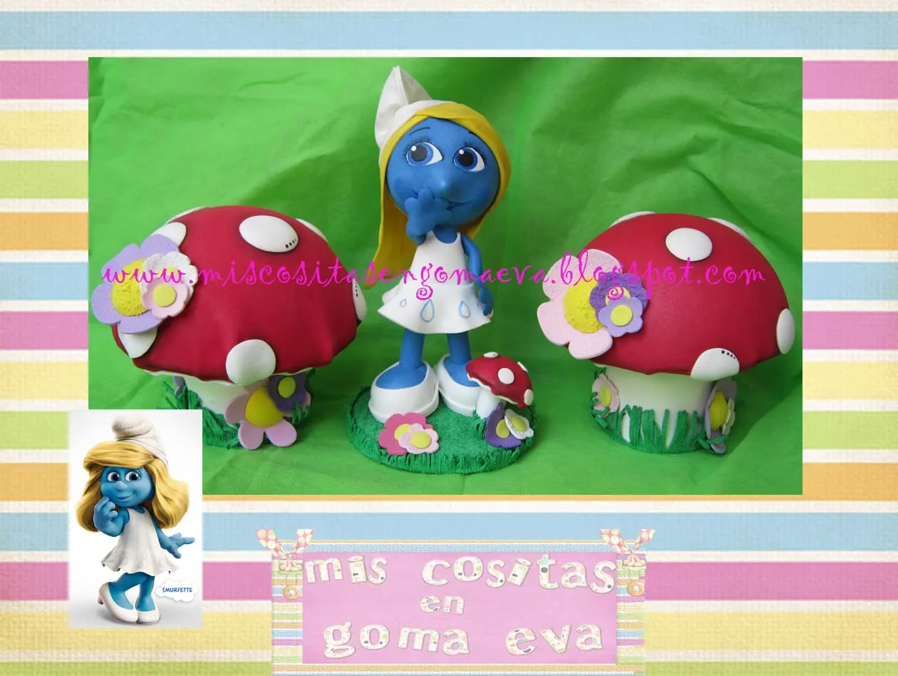 MIS COSITAS EN GOMA EVA: CUMPLE PITUFINA