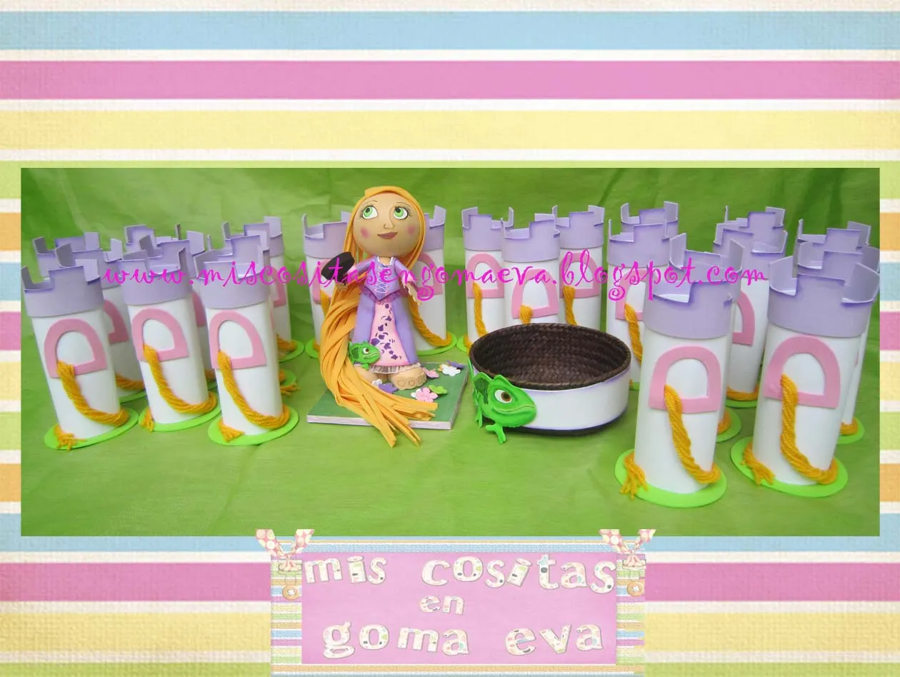 MIS COSITAS EN GOMA EVA: CUMPLE RAPUNZEL ENREDADOS, MANU MIS COSITAS EN GOMA EVA: CUMPLE RAPUNZEL ENREDADOS, MANU