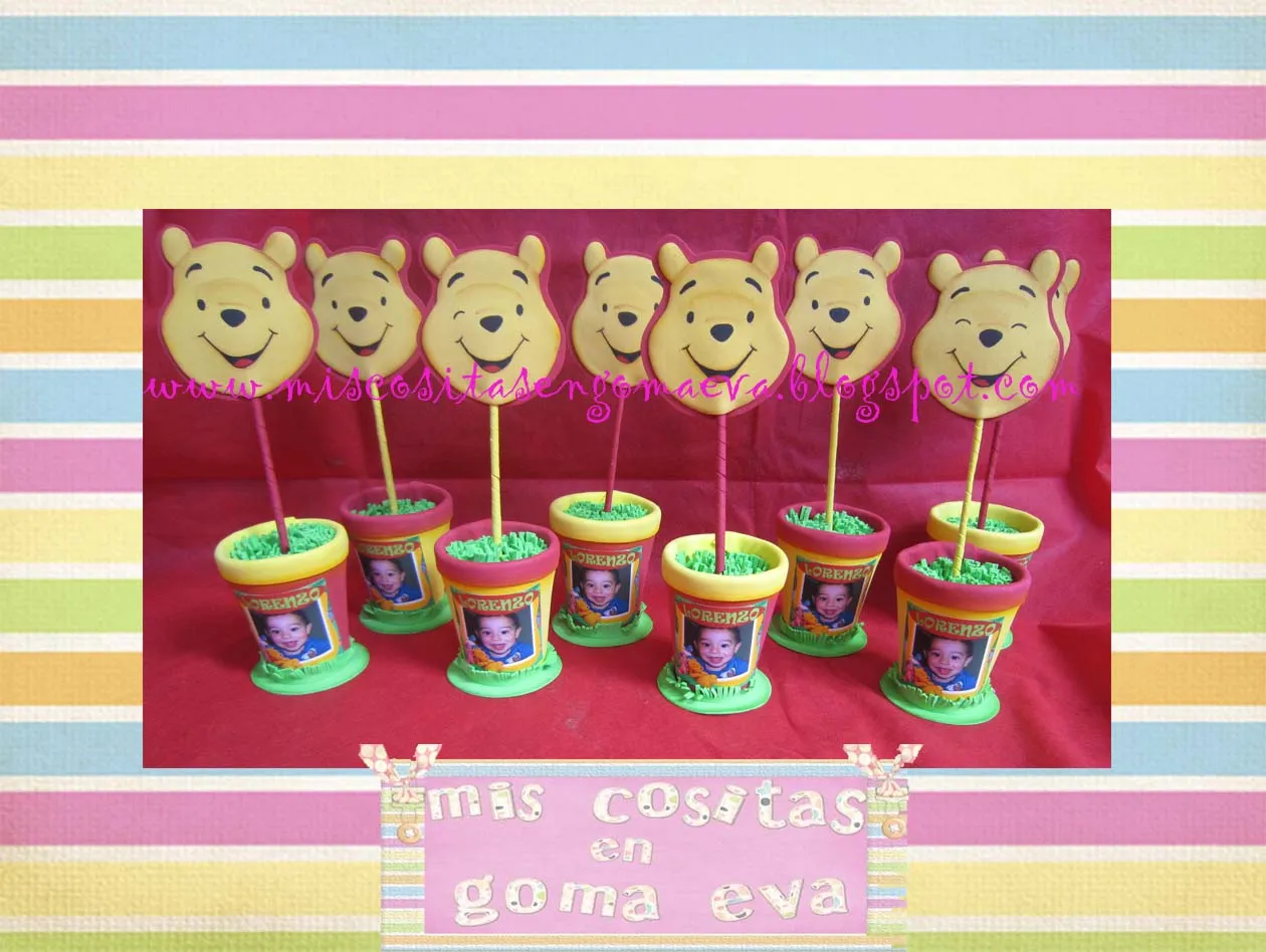 MIS COSITAS EN GOMA EVA: CUMPLE WINNIE DE POOH, LORENZO