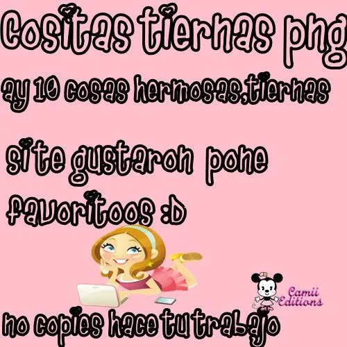 Cositas Tiernas PNG! :) by TutorialesCamila on DeviantArt Cositas Tiernas PNG! :) by TutorialesCamila on DeviantArt