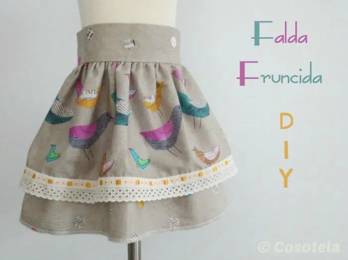 Cosotela: Cómo hacer una falda fruncida.