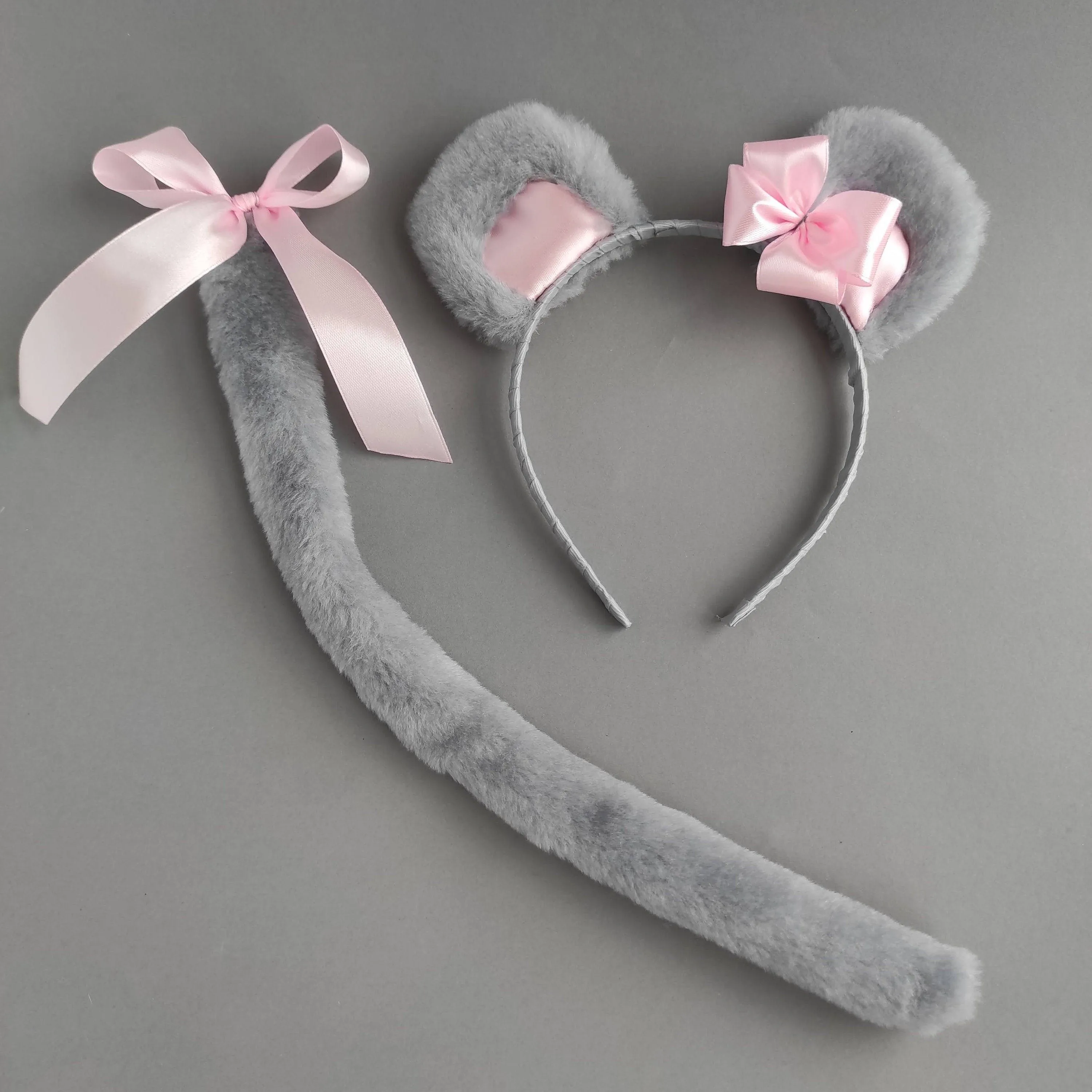 Cosplay de ratón adulto / orejas y cola de ratón gris / - Etsy México Cosplay de ratón adulto / orejas y cola de ratón gris / - Etsy México
