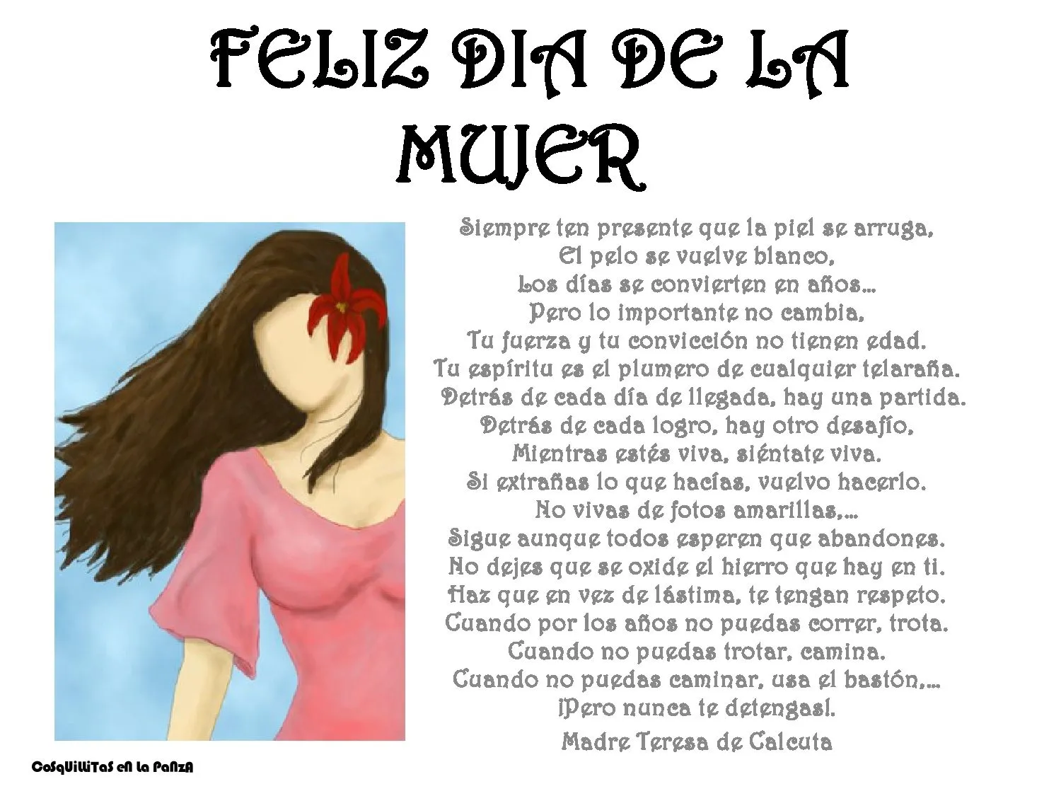 CoSqUiLLiTaS eN La PaNzA BLoGs: DÍA DE LA MUJER - (