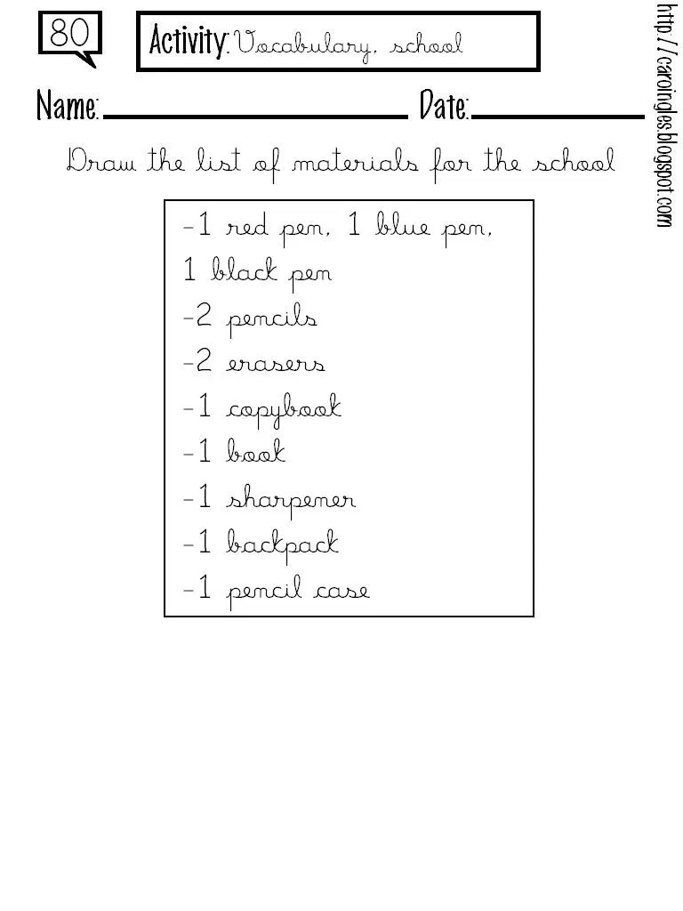 CoSqUiLLiTaS eN La PaNzA BLoGs: FICHAS DE INGLES CoSqUiLLiTaS eN La PaNzA BLoGs: FICHAS DE INGLES