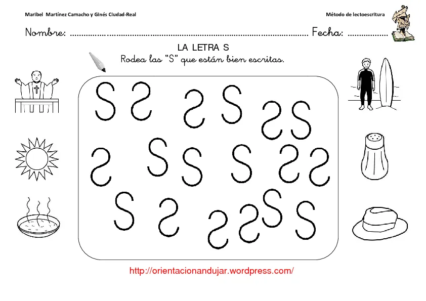 CoSqUiLLiTaS eN La PaNzA BLoGs: FICHAS PARA TRABAJAR LA LETRA S CoSqUiLLiTaS eN La PaNzA BLoGs: FICHAS PARA TRABAJAR LA LETRA S