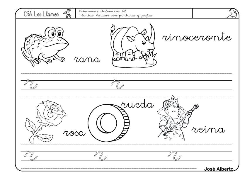 CoSqUiLLiTaS eN La PaNzA BLoGs: FICHAS PARA TRABAJAR LA LETRA R - CoSqUiLLiTaS eN La PaNzA BLoGs: FICHAS PARA TRABAJAR LA LETRA R -