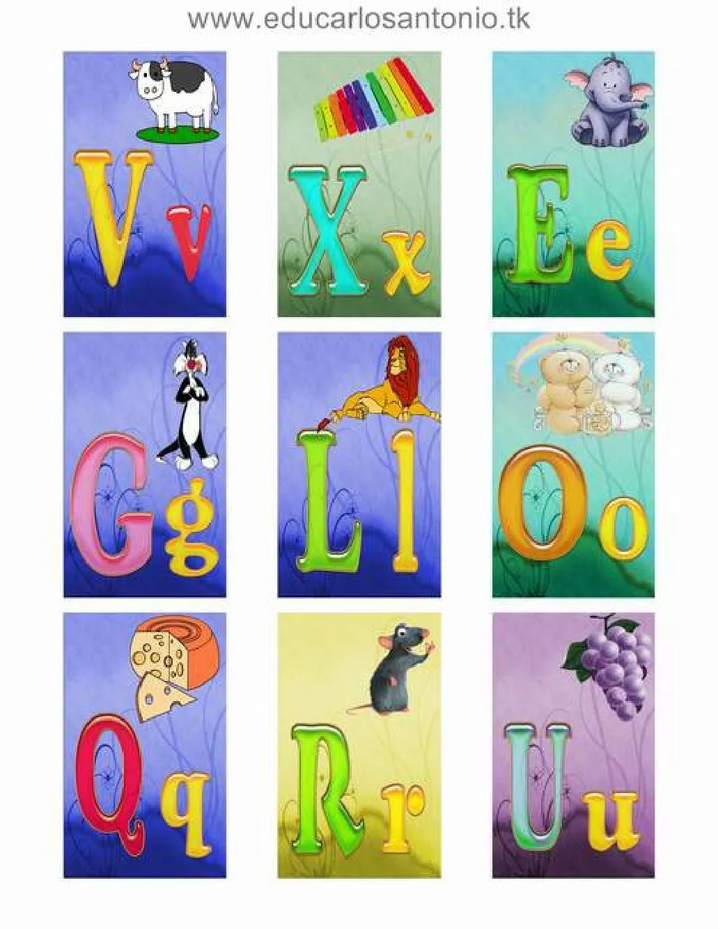 CoSqUiLLiTaS eN La PaNzA BLoGs: LOTERIA ABECEDARIO 2 CoSqUiLLiTaS eN La PaNzA BLoGs: LOTERIA ABECEDARIO 2
