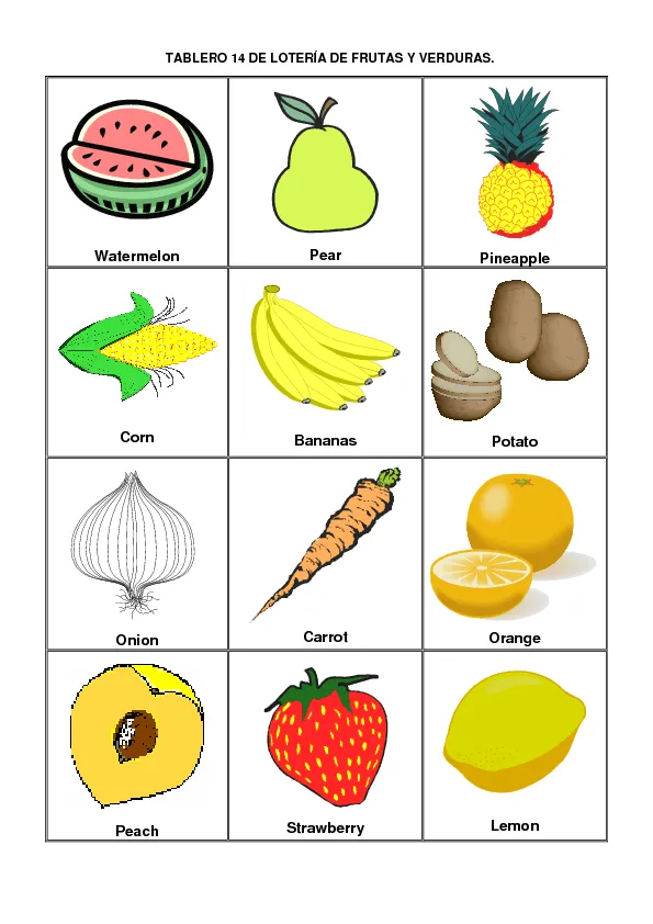 CoSqUiLLiTaS eN La PaNzA BLoGs: LOTERÍA FRUTAS Y VERDURAS (EN ... CoSqUiLLiTaS eN La PaNzA BLoGs: LOTERÍA FRUTAS Y VERDURAS (EN ...