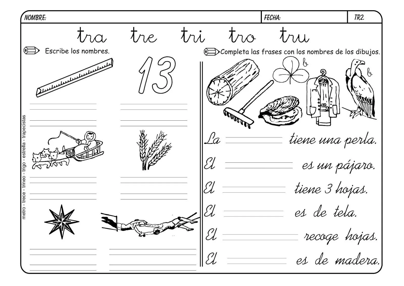 CoSqUiLLiTaS eN La PaNzA BLoGs: SINFONES FICHAS DE TRABAJO