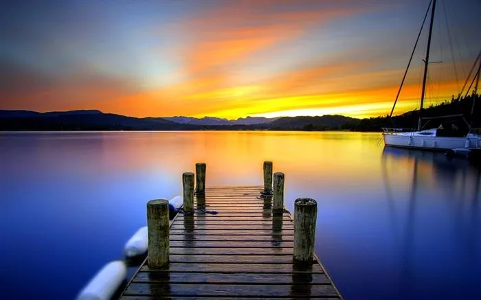 Costa del muelle al atardecer paisaje HD wallpaper #15 - Fondo de ... Costa del muelle al atardecer paisaje HD wallpaper #15 - Fondo de ...