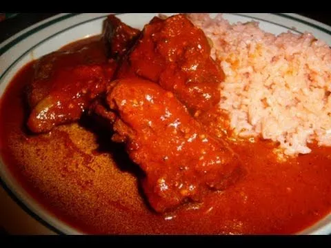 Costillitas de Puerco en Salsa Roja de Chile Seco - YouTube Costillitas de Puerco en Salsa Roja de Chile Seco - YouTube