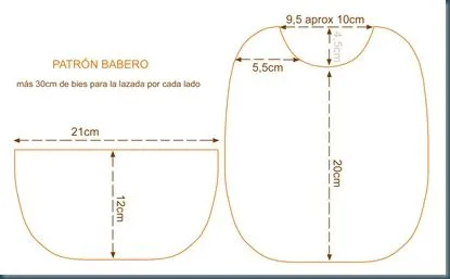 Patron de baberos para imprimir de 0 a 6 meses - Imagui