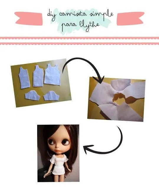 Costura y patrones de camisetas para Blythe - Paperblog Costura y patrones de camisetas para Blythe - Paperblog