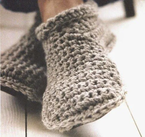 Costuretas Social Club: Zapatillas de crochet Costuretas Social Club: Zapatillas de crochet