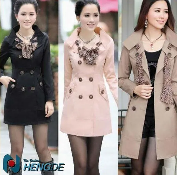 cot204 corea moda larga y delgada de poliéster zanja abrigos de ... cot204 corea moda larga y delgada de poliéster zanja abrigos de ...