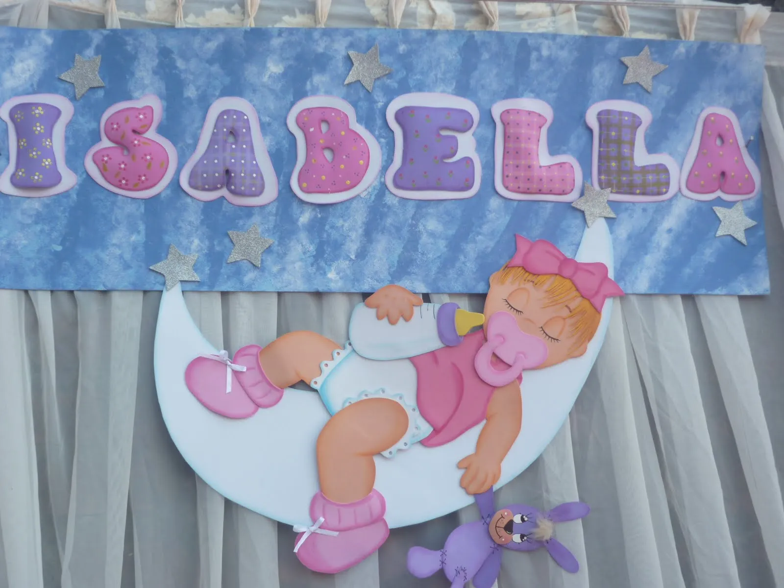 Cotillon para baby shower en goma eva - Imagui