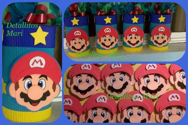 Como hacer cotillones de Mario Bros - Imagui Como hacer cotillones de Mario Bros - Imagui