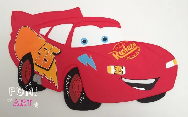 Rayo Mcqueen en fomi | FomiArt! | Pinterest | Mcqueen