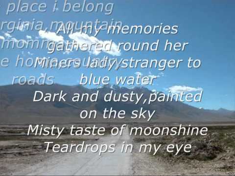 Country roads,take me home-Lyrics - YouTube Country roads,take me home-Lyrics - YouTube