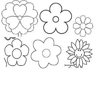 Cousas miñas: Patrones de flores para fieltro Cousas miñas: Patrones de flores para fieltro