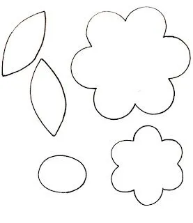 Cousas miñas: Patrones de flores para fieltro Cousas miñas: Patrones de flores para fieltro