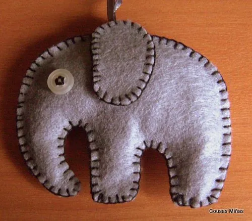 Cousas miñas: Tutorial: Elefante en fietro