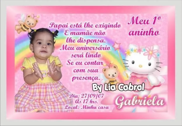 Covites de Aniversario Feminino