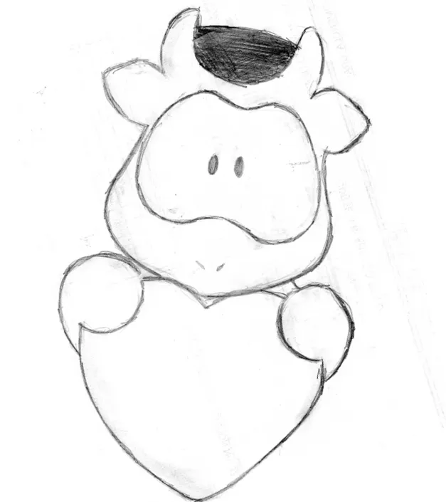 Cowco dia del amor y la amistad sin color by Acuario1602 on DeviantArt