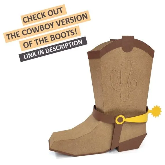 Cowgirl Boot Proyecto 3D para corte manual o corte a máquina - Etsy México Cowgirl Boot Proyecto 3D para corte manual o corte a máquina - Etsy México