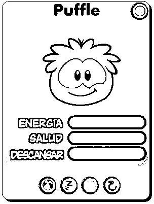 Puffles para colorear - Imagui
