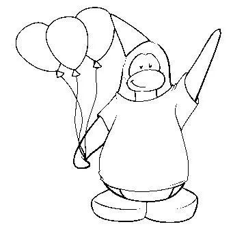 Dibujos club penguin para pintar - Imagui