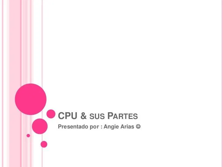 Cpu & sus partes