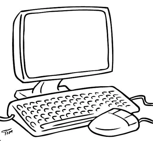 Dibujo de computer para pintar - Imagui