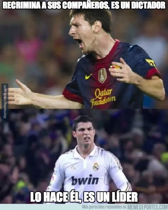 CR7 vs Messi. Aquí cada uno ve lo que quiere CR7 vs Messi. Aquí cada uno ve lo que quiere